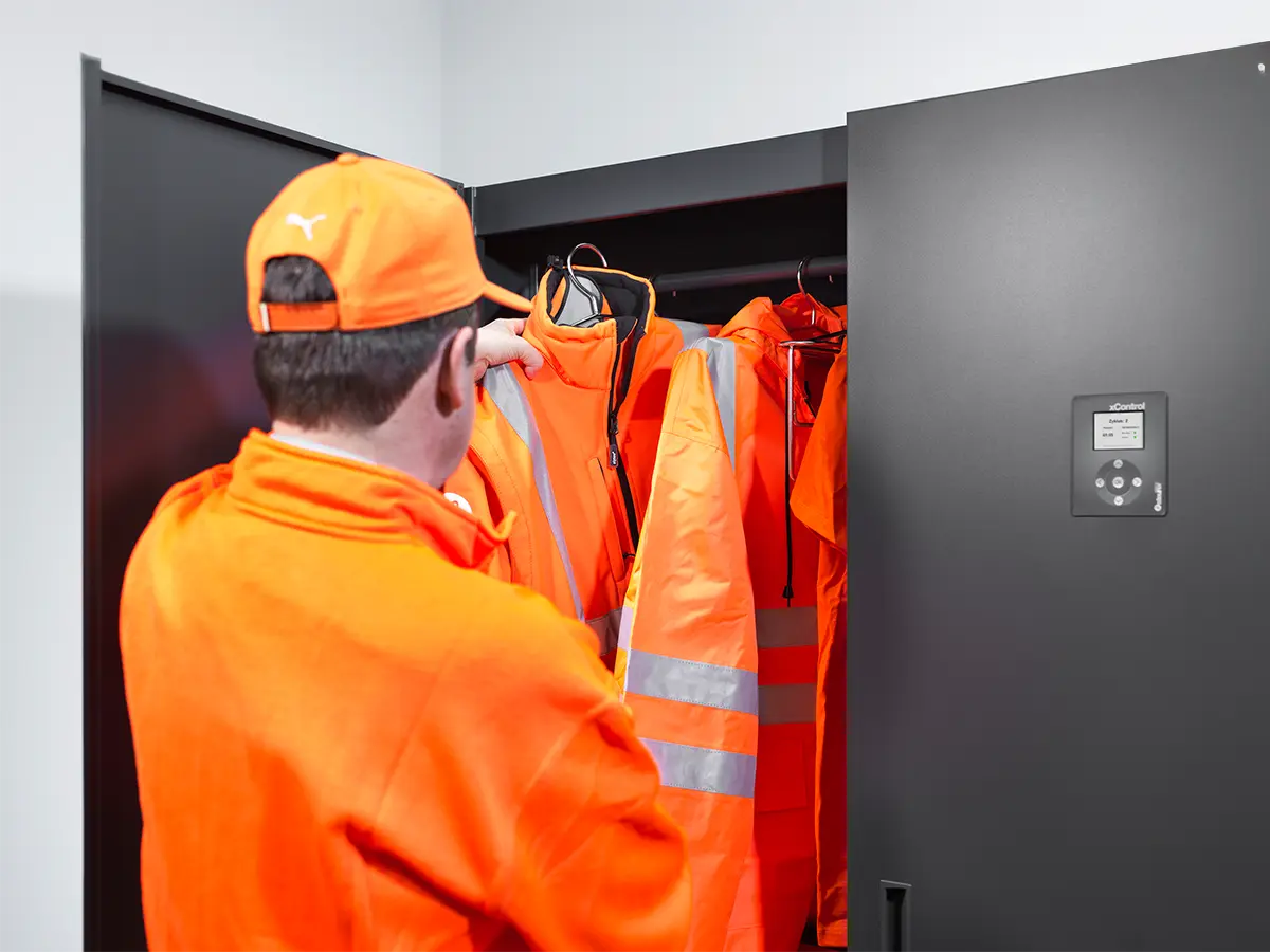 Close up Drying Cabinet