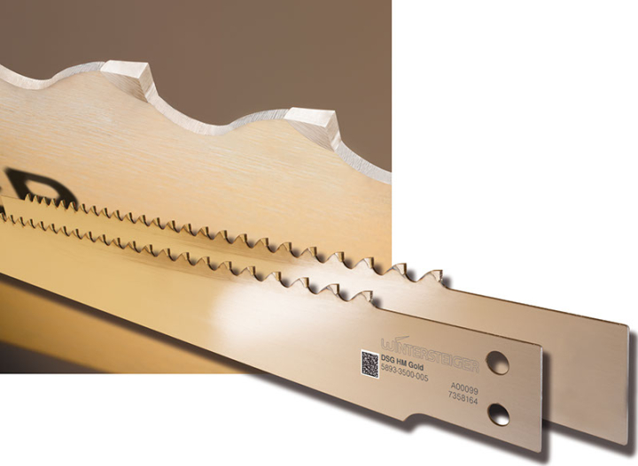 Carbide-tipped saw blade for thin-cutting frame saws