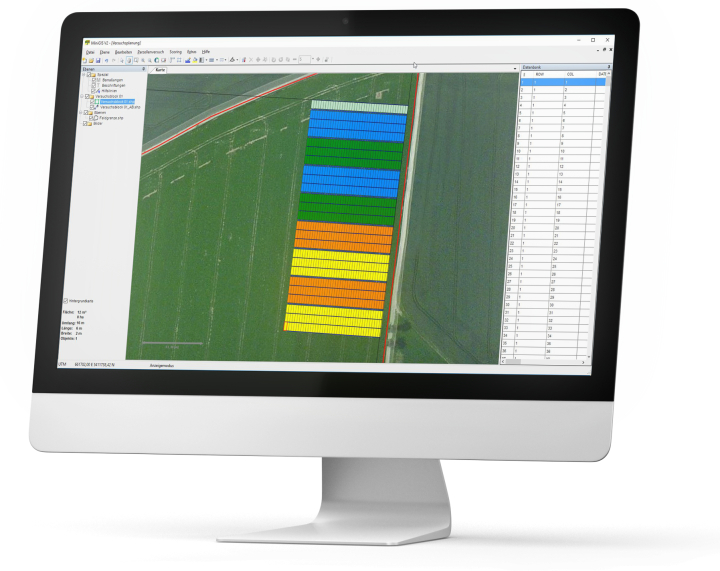 WINTERSTEIGER MiniGIS 2 Geografisches Informationssystem  - Exakte Parzellenplanung für präzise und effiziente Umsetzung.